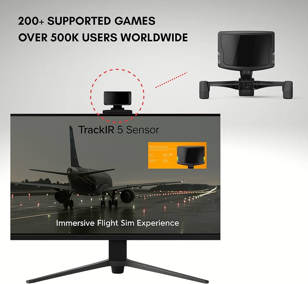 TrackIR 5 赤外線ヘッドトラッキングシステム Amazon.com: TrackIR 5 Head Tracking System – 6DOF USB Optical